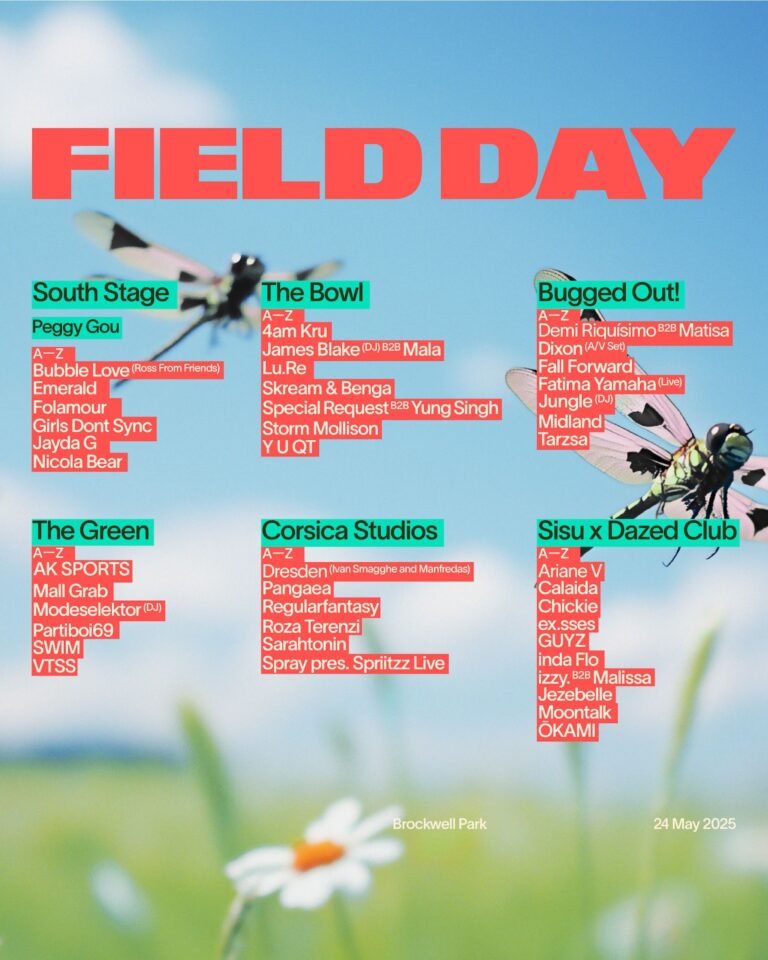 FIELD DAY REVEALS FULL LINE UP, STAGE SPLITS AND PARTNERS FOR 2025